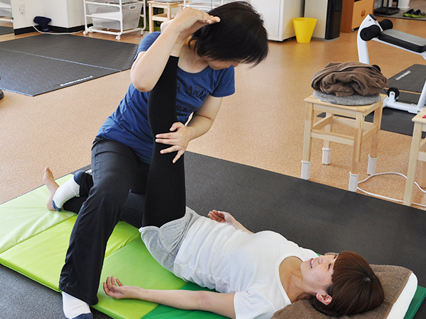 パーソナルストレッチの様子