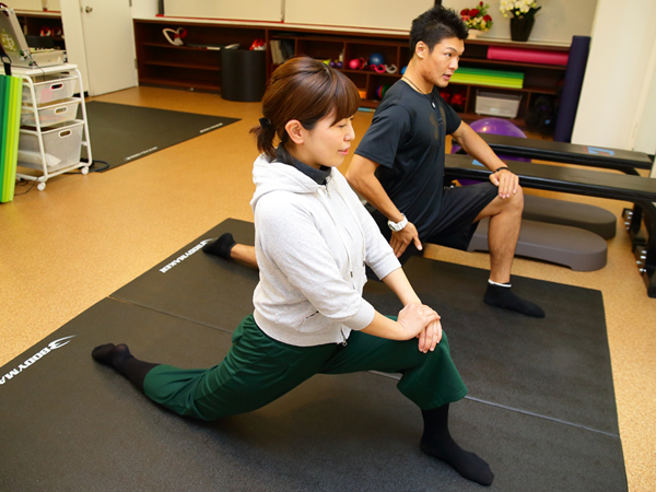 パーソナルストレッチの様子