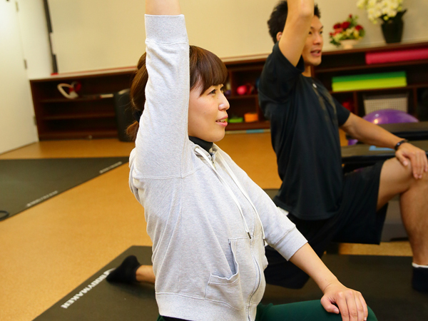 パーソナルストレッチの様子