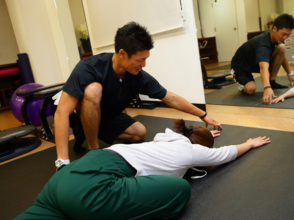 パーソナルストレッチの様子