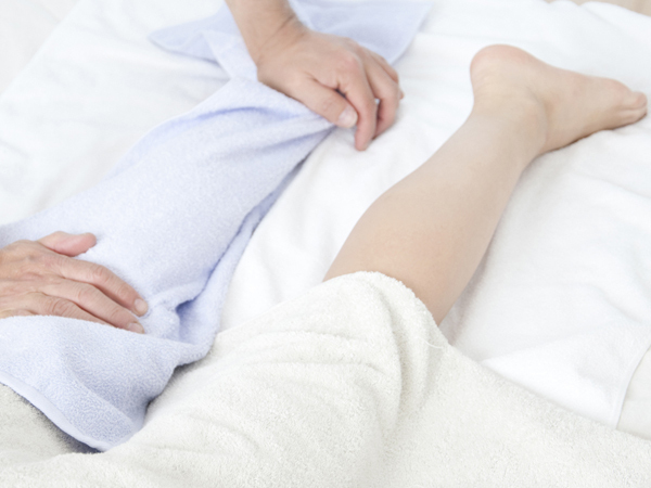 リフレクソロジーの様子