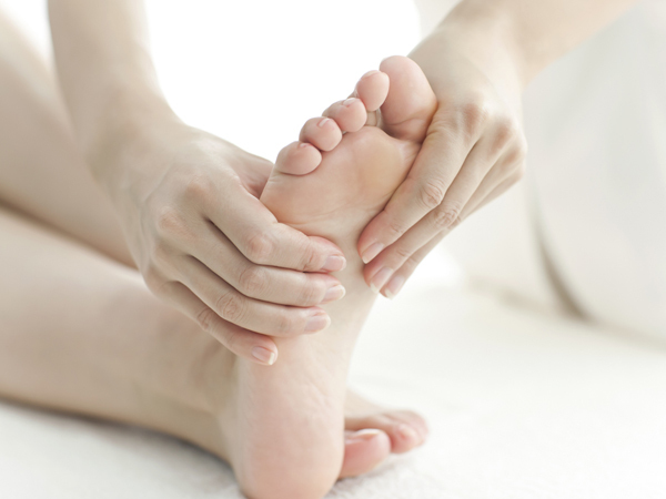 リフレクソロジーの様子